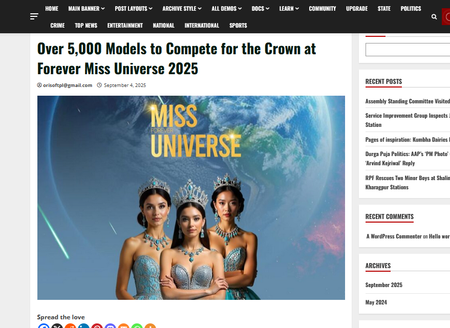 Over 5,000 Models to Compete for the Crown at Forever Miss Universe 2025
